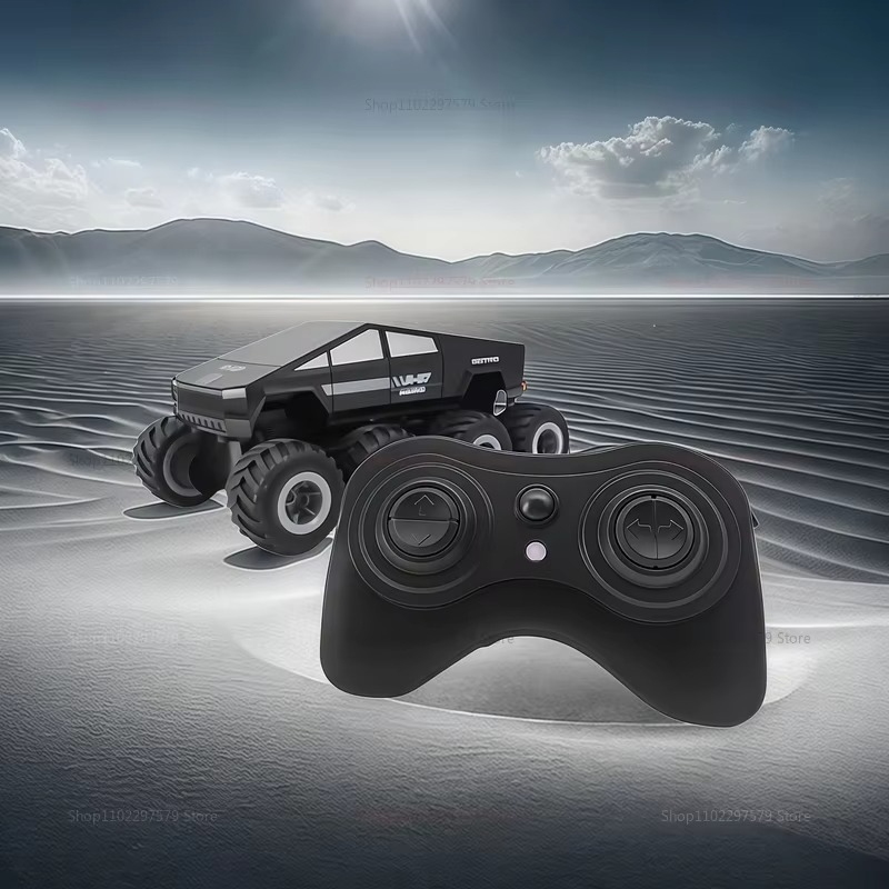 2025 New 8Wheel Cyber RC Truck 8WD Amphibious Monster Off-Road Water Play Toy RC Car Kids Birthday Gifts Remote Control Vehicle