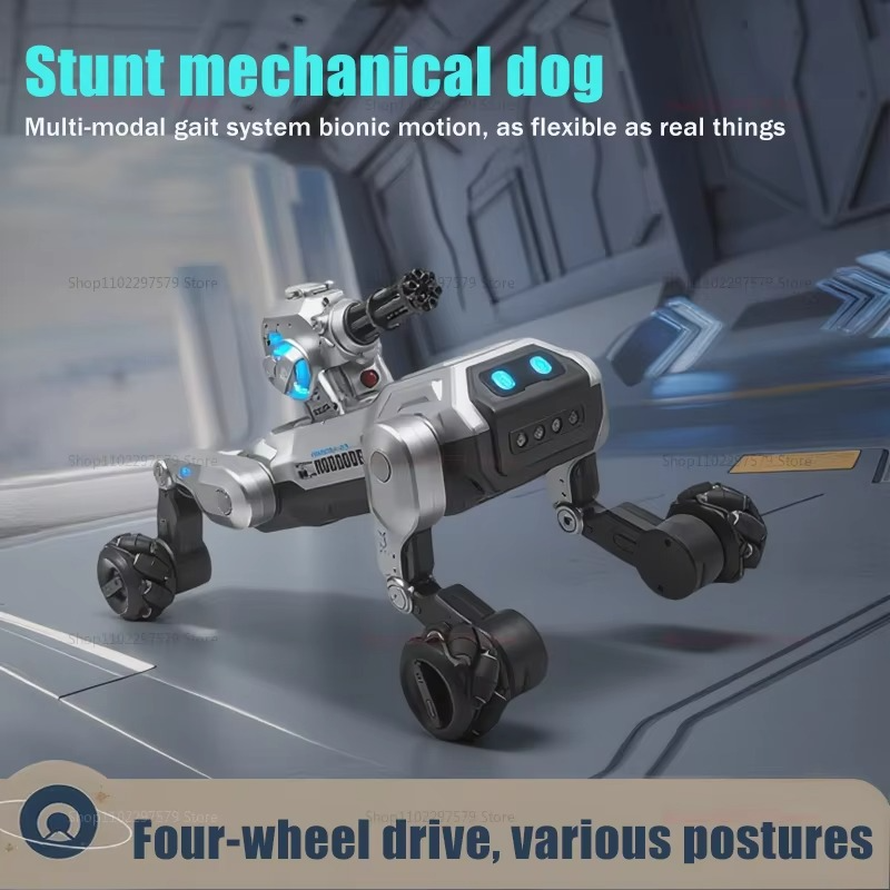 Intelligent Remote Control Robot Dog Electronic Stunt Voice Command Programmable Touch-sense Music Song Children's Toys for Boys