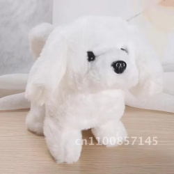 18cm Smart Simulation Electric Pet Multi-function Will Wag Tail/Walk Will Call Fun Interactive Robot Dog Kids Plush Toy Gift