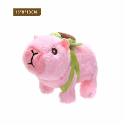 New Simulation Electric Plush Cute Capybara Doll Toys Walking Barking Electronic Pet Capybara Baby Interactive Toddler Toys