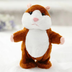 Kawai18cm New Talking Hamster Mouse Pet Plush Toy Hot Cute Speak Communication Sound Record Educational for Children Gifts