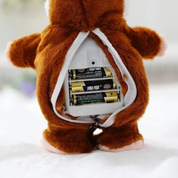 Kawai18cm New Talking Hamster Mouse Pet Plush Toy Hot Cute Speak Communication Sound Record Educational for Children Gifts