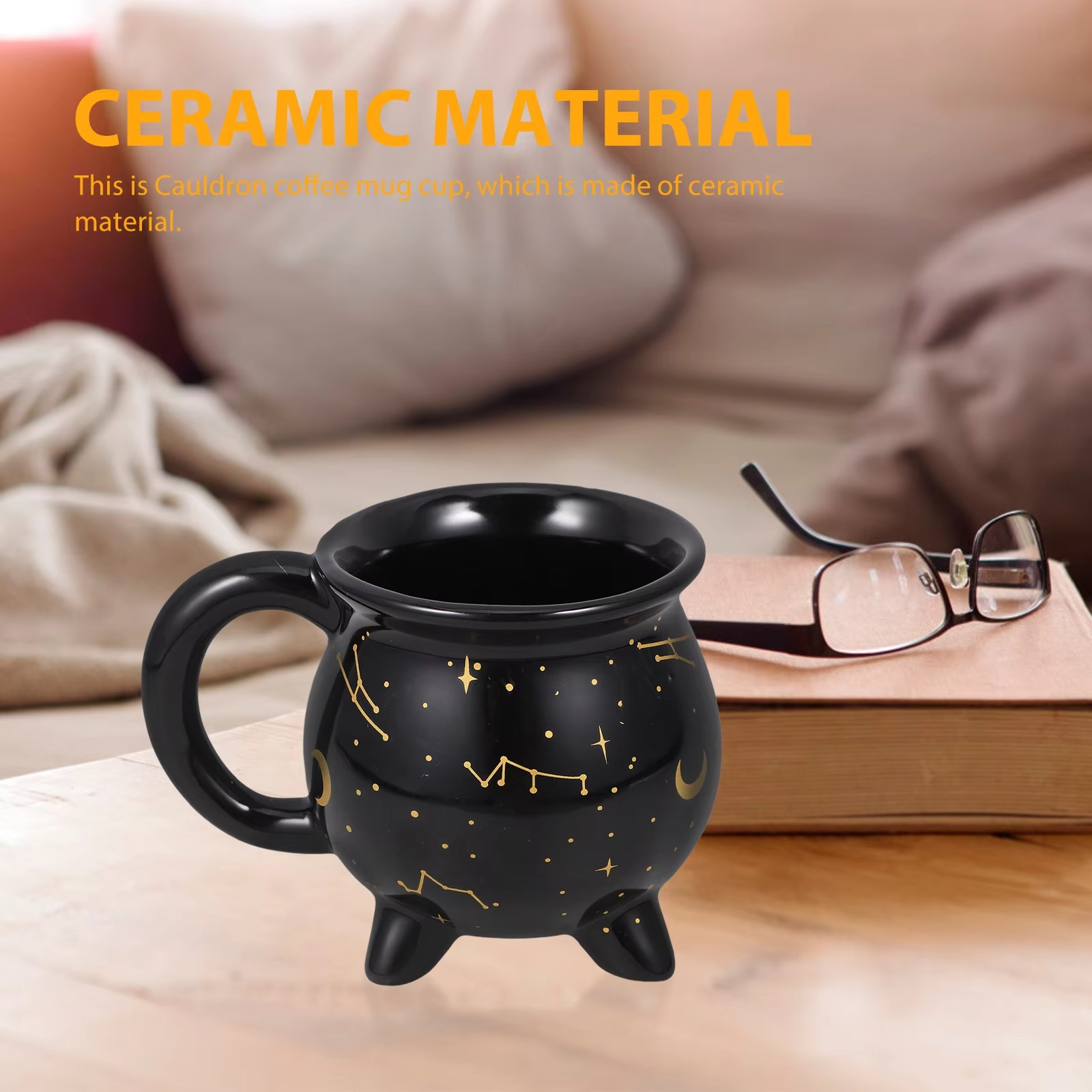 Cauldron Witch Mug Ceramic Coffee Cup Decorative Drinking Mugs