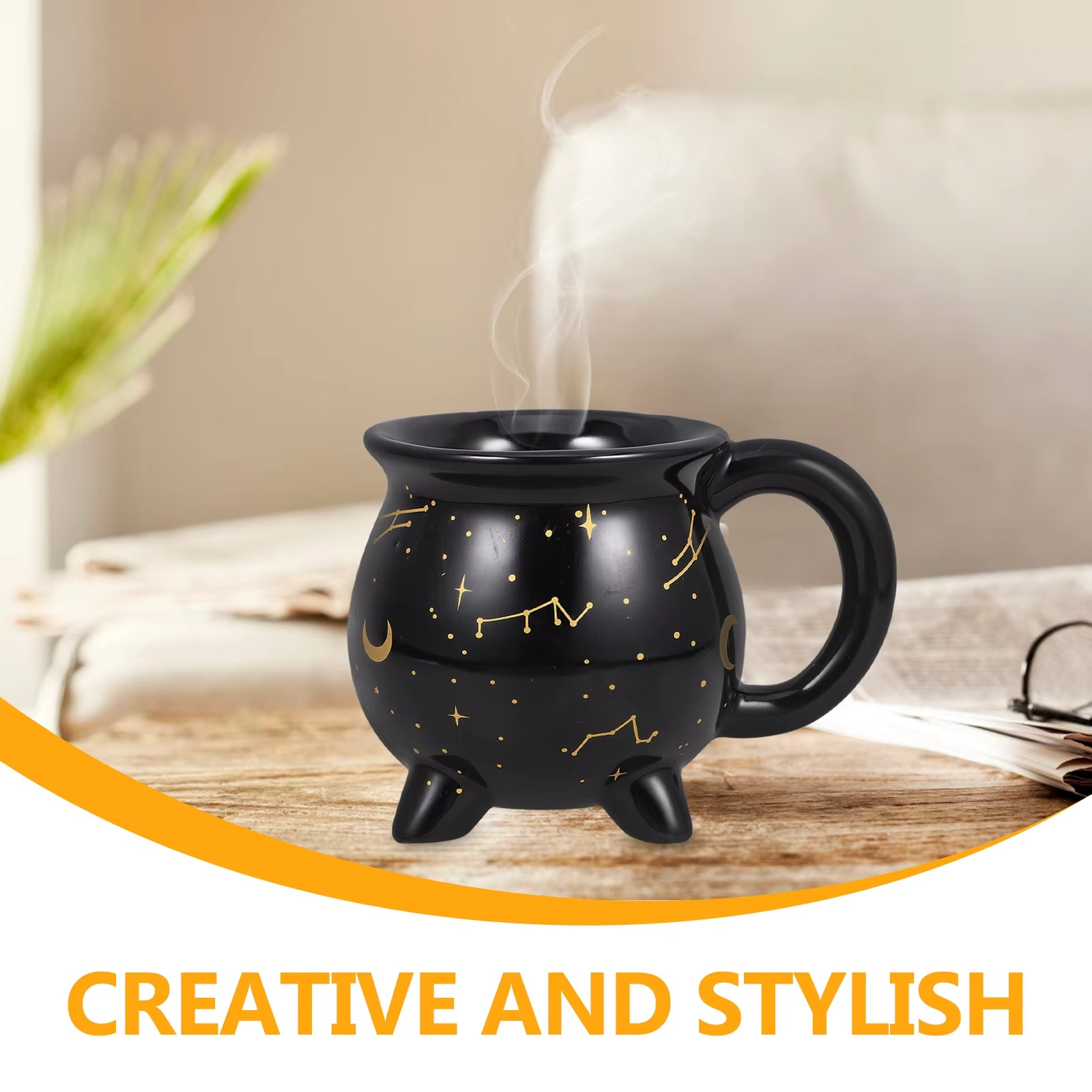 Cauldron Witch Mug Ceramic Coffee Cup Decorative Drinking Mugs