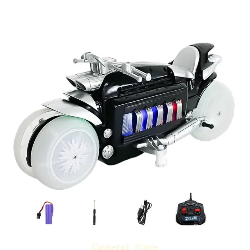 E7CE Upgraded Remote Control Motorcycle High Speed Stunt RC Motorcycle 360° Rotating Motorcycle Birthday Present Gift