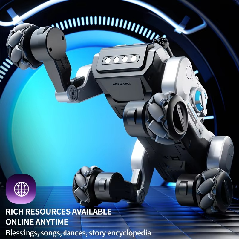 Remote control mechanical Dog Electronic Dance Follow Touch sensing Interactive Stunt Music Programmable Children's pet Toy Gift
