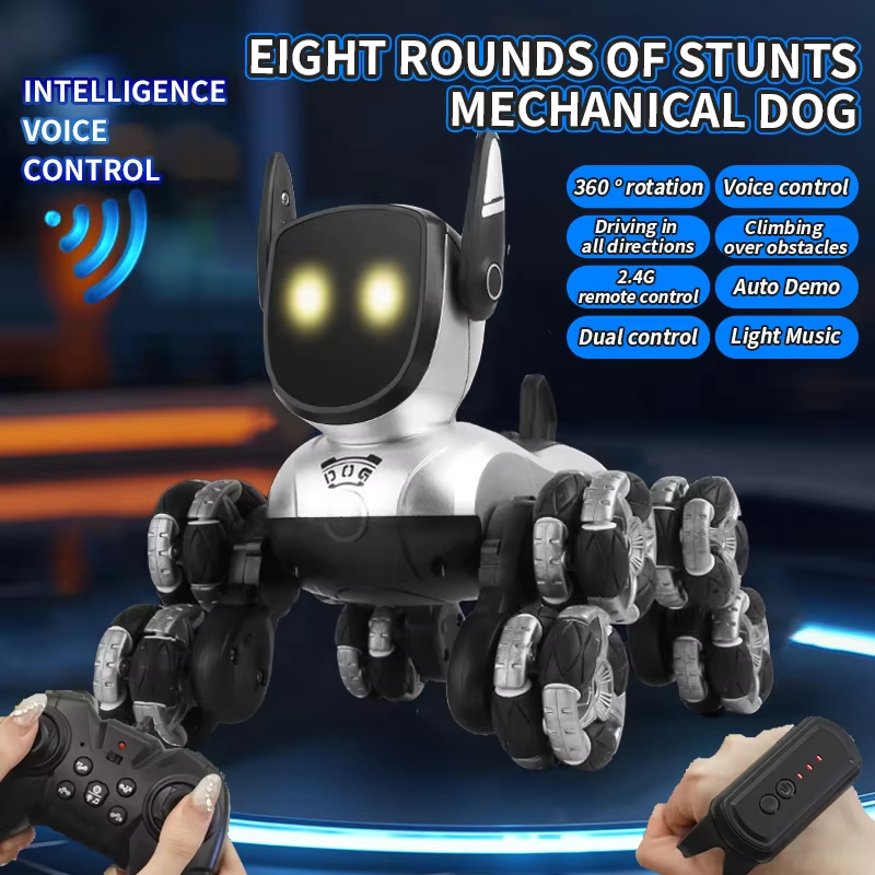 JJRC Q200 Remote Control Robot Dog Intelligent Interactive Puppy 2.4 Ghz Remote Voice Control Intelligent Robot Dog Boy Gift Toy