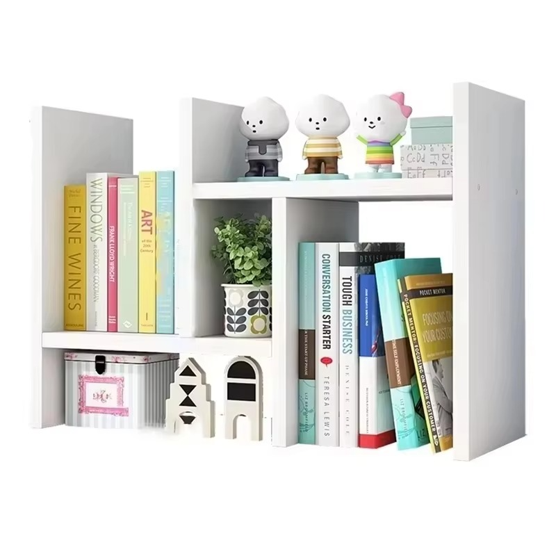 Telescopic Study On The Desktop Simple Ins Bookshelf Desk Shelves Finishing Rack Storage Rack Office Children Dormitory Bookcase