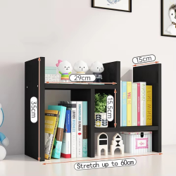 Telescopic Study On The Desktop Simple Ins Bookshelf Desk Shelves Finishing Rack Storage Rack Office Children Dormitory Bookcase