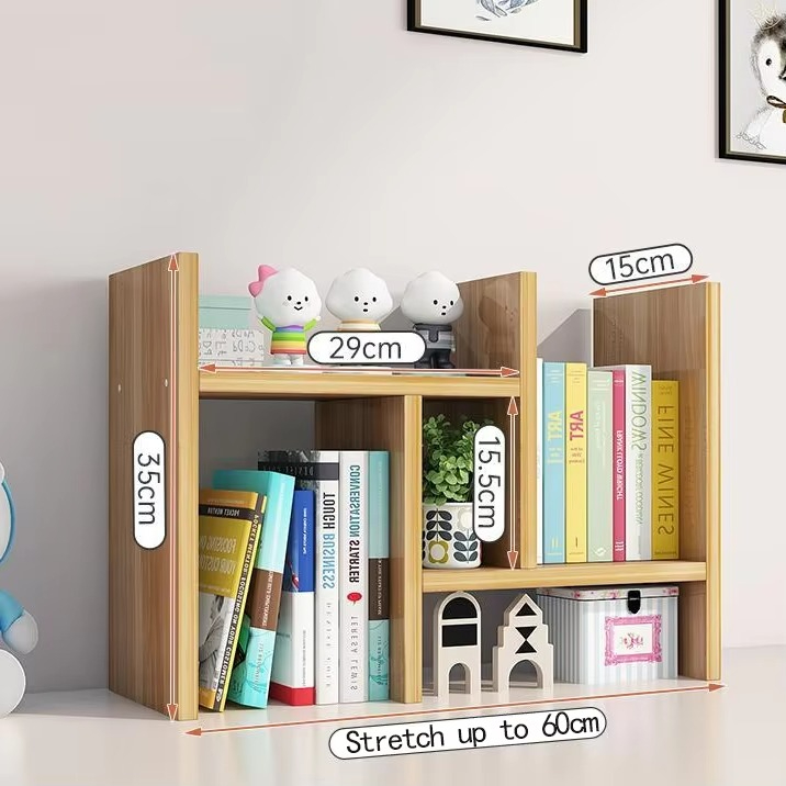 Telescopic Study On The Desktop Simple Ins Bookshelf Desk Shelves Finishing Rack Storage Rack Office Children Dormitory Bookcase