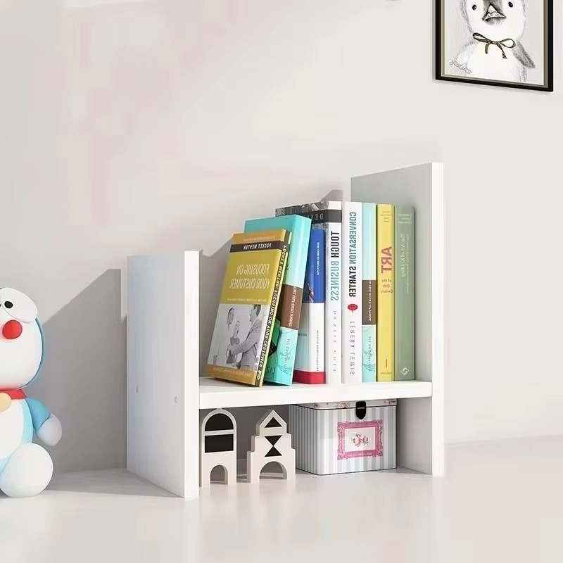 Telescopic Study On The Desktop Simple Ins Bookshelf Desk Shelves Finishing Rack Storage Rack Office Children Dormitory Bookcase