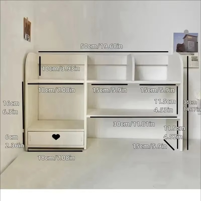 Double-Layer Stationery Organizer Office Desk Accessories Organizers Storage Desktop School Supplies Organizers Storage Shelf