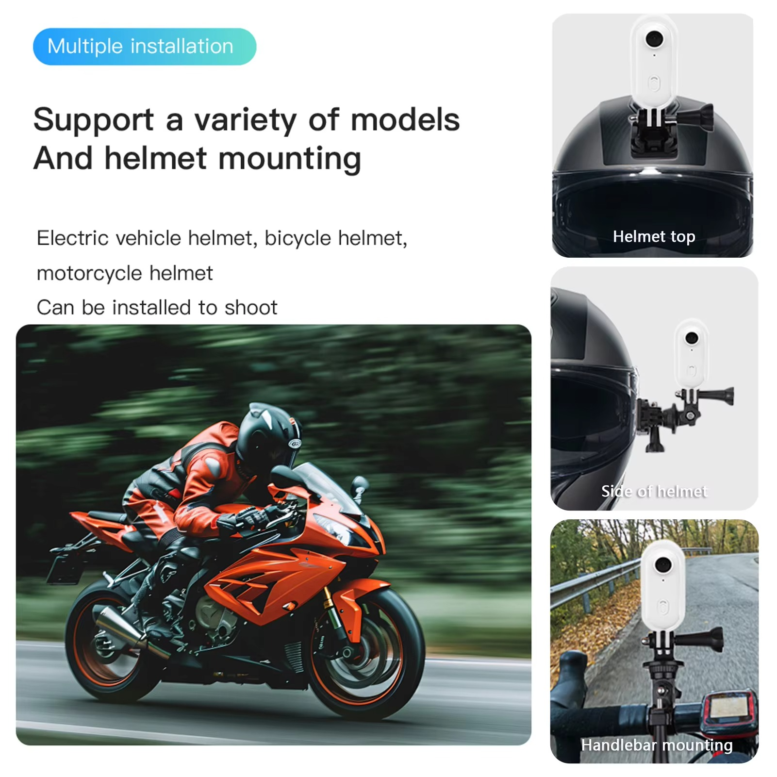 1080P Mini WiFi Sports Action Camera with Wide-Angle Lens & Magnetic Clip