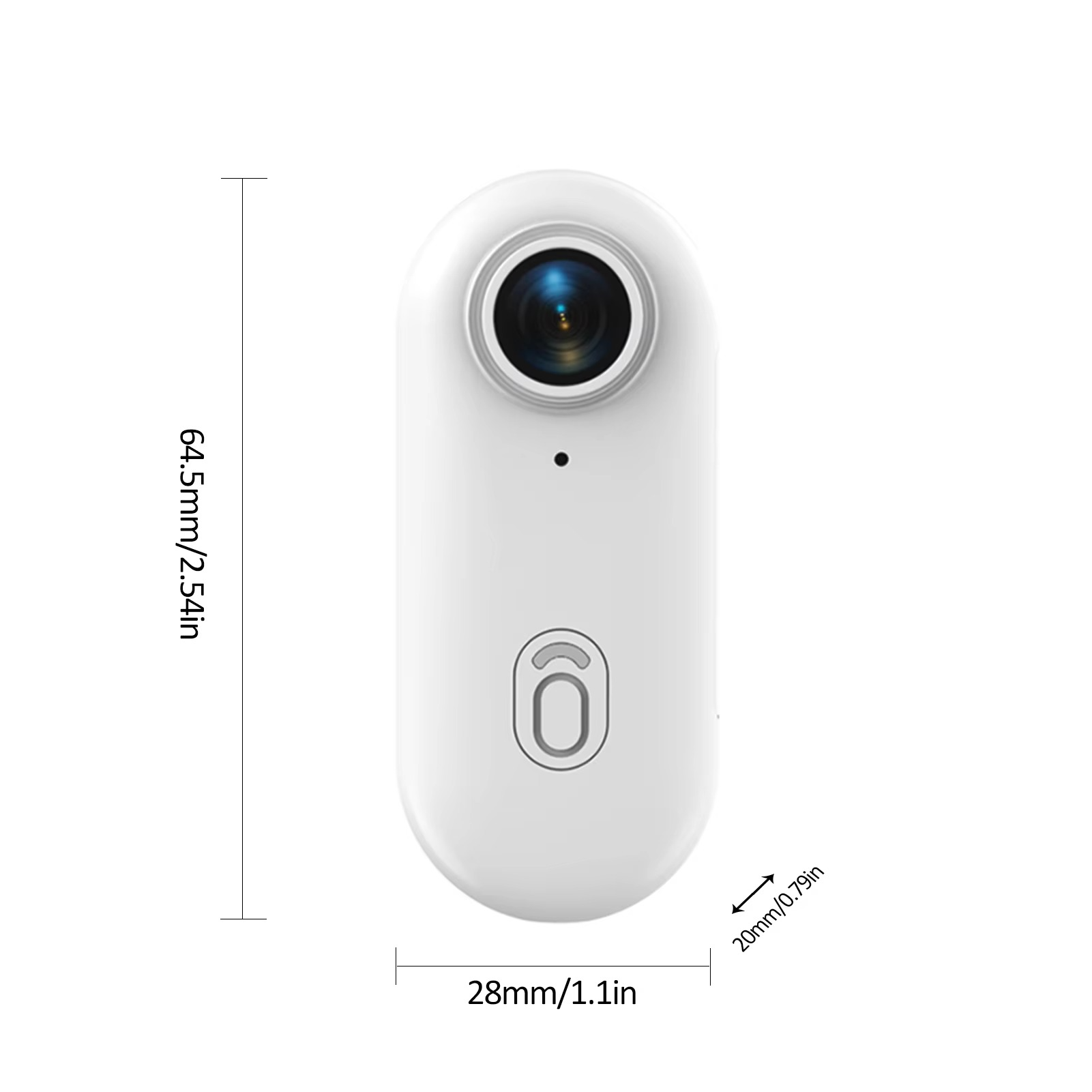 1080P Mini WiFi Sports Action Camera with Wide-Angle Lens & Magnetic Clip