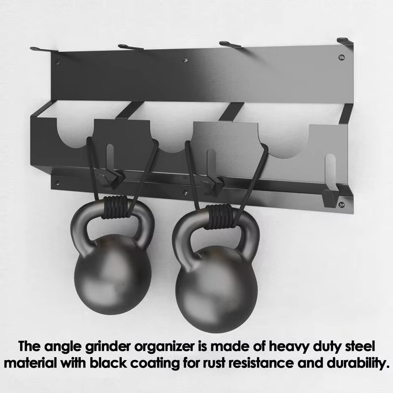 Angle Grinder Holder Wall Mount Steel Angle Grinder Stand Power Tool Organizer Rack for Angle Grinder Cutters Polishers
