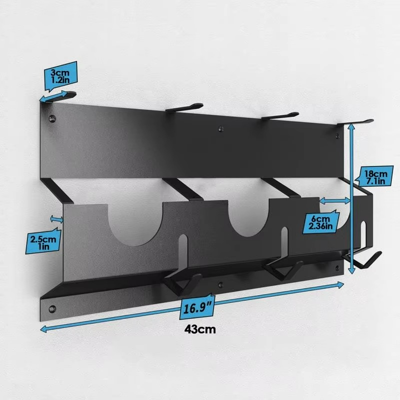 Angle Grinder Holder Wall Mount Steel Angle Grinder Stand Power Tool Organizer Rack for Angle Grinder Cutters Polishers