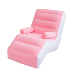 1Pc Inflatable Lazy Sofa Home Leisure Fashion Comfortable Inflatable Air Sleeping Bed Indoor Collapsible Bed Leisure Sofa