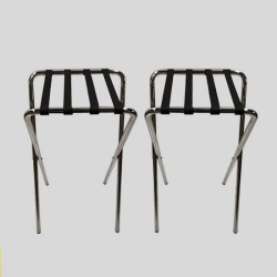 Hotel Wood Folding Luggage Rack Stand Shelf Stable Durable Suitcases Racks Foldable Baggage Holder Storage Holders and Racks