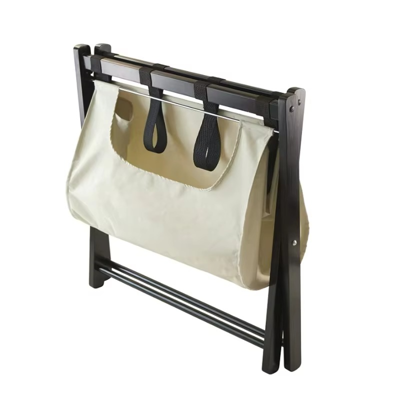 Hotel Wood Folding Luggage Rack Stand Shelf Stable Durable Suitcases Racks Foldable Baggage Holder Storage Holders and Racks