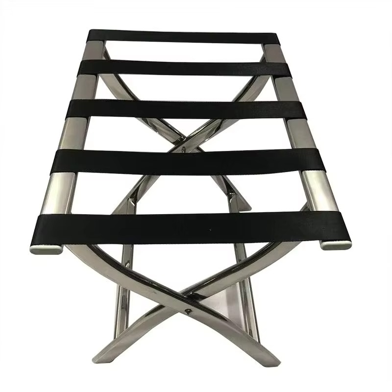 Hotel Wood Folding Luggage Rack Stand Shelf Stable Durable Suitcases Racks Foldable Baggage Holder Storage Holders and Racks