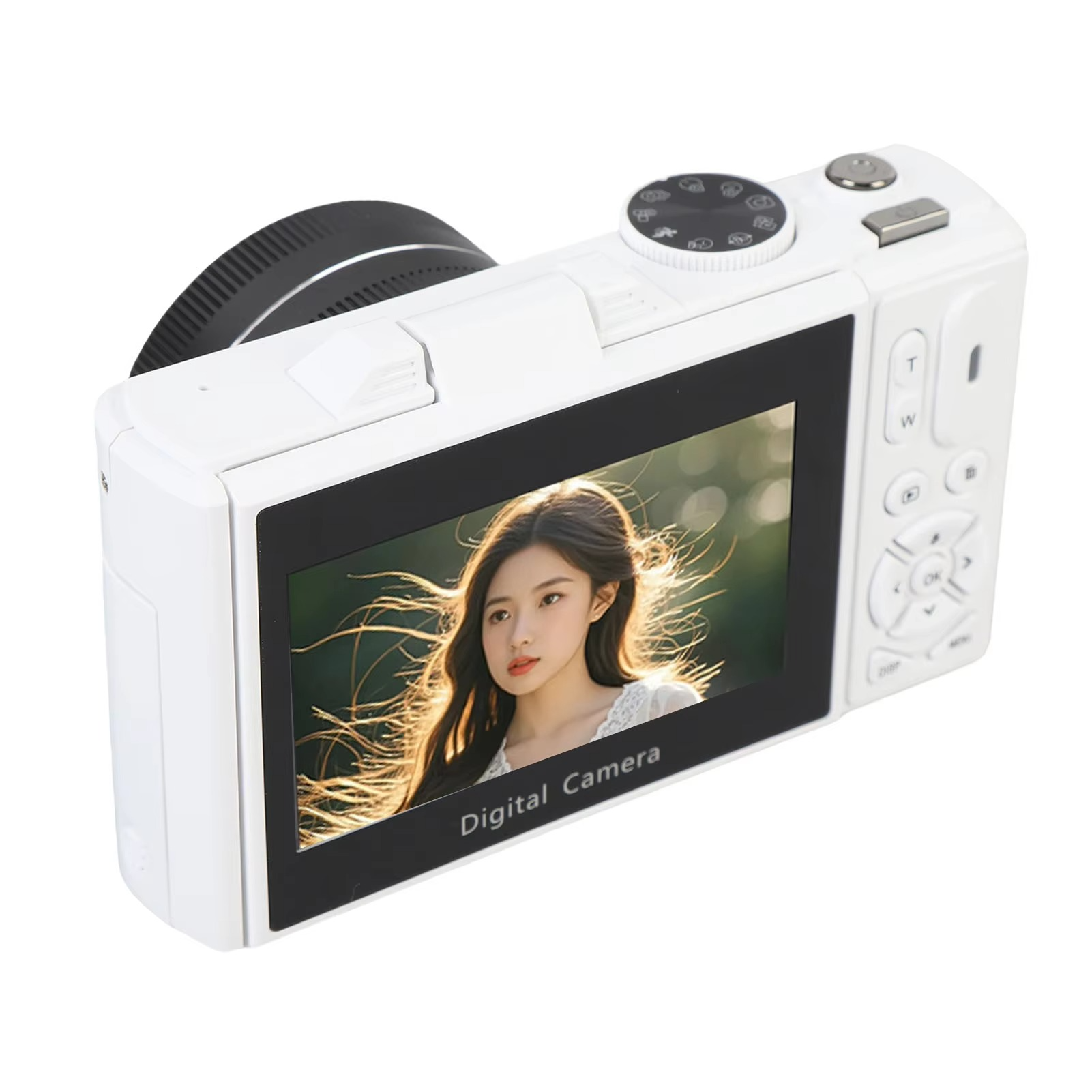 5K 75MP HD Digital Camera with 18X AF Zoom, Flip Screen & WiFi