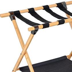 Foldable Luggage Rack Suitcase Stand Heavy Duty for Hotel Travel Two Tier Shelf Luggage Holder Organizer Travel Bag Holder