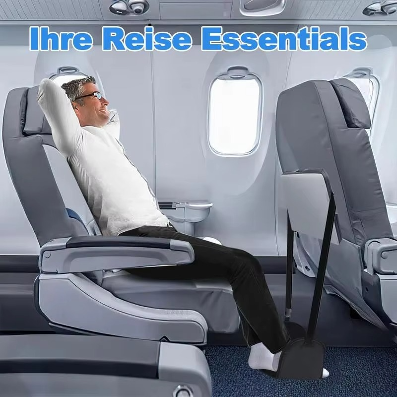 Foot Hammock for Flight, Plane Foot Hammock, Flight Essentials Hammock Support Plates Perfect for Long Travel Foot Leg Rest