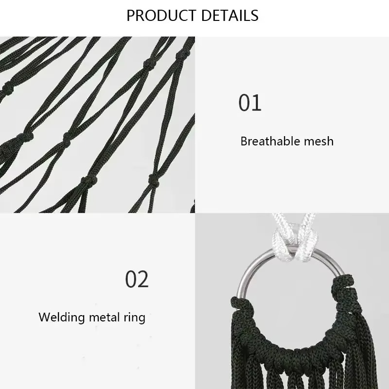 Garden Outdoor Thickened Nylon Rope Hammock Indoor Mesh Hammock Portable Simple Hammock Swing Chair