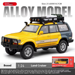 1:24 Scale LC80 Off-road Vehicle Alloy Car Model Diecast Toy Ornament Gift Souvenir Collectible