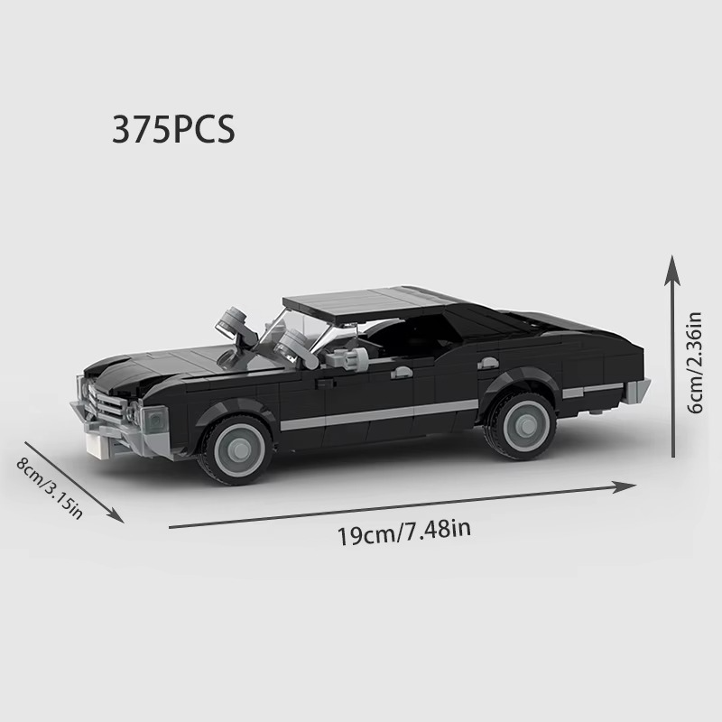 Technical Car Speed Champion Sports Racing Car City Vehicle Racer Moc 1967 Impala Building Blocks Educational Toys For Kids Gift