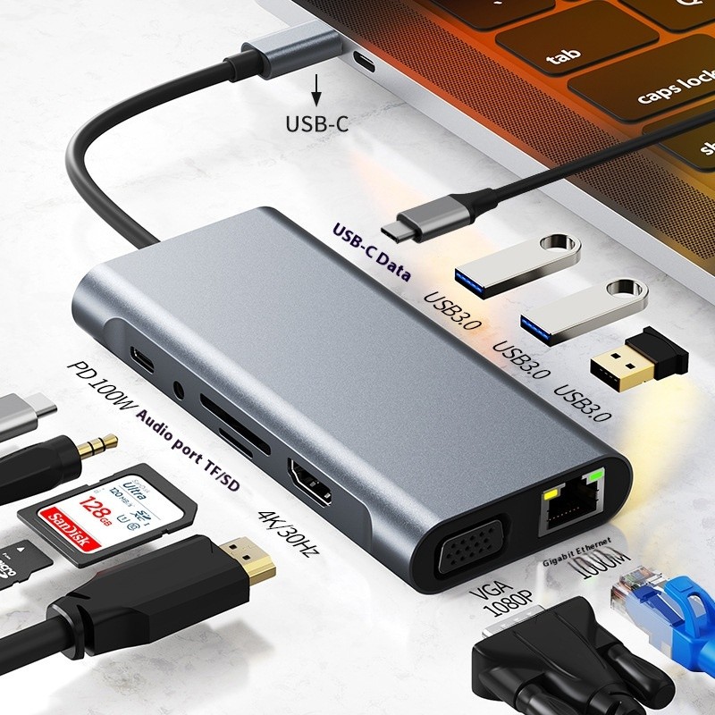 Base Type Type-c 11-in-one Docking Station