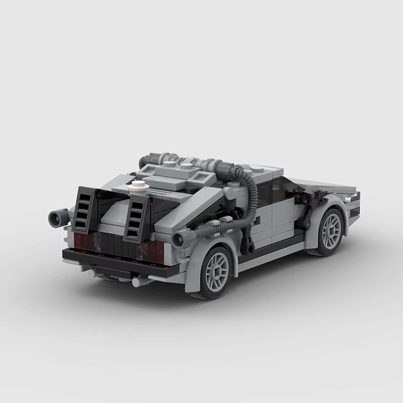Delorean from BACK TO THE FUTURE MOC Speed Champions Building Blocks City Sports Racing Vehicle DIY Bricks Toys Christmas Gift