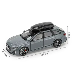 1:32 RS6 Toy Car Model With Sound And Light Doors Opened Alloy Diecast Model Vehicle Collection Toy for Boy Adult Festival Gif
