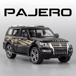 1:32 Mitsubishi Pajero Suv Alloy Model Car Metal Diecast Vehicle Toy Model Collection Simulation Sound Light Toy For Kids Gifts