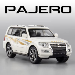 1:32 Mitsubishi Pajero Suv Alloy Model Car Metal Diecast Vehicle Toy Model Collection Simulation Sound Light Toy For Kids Gifts