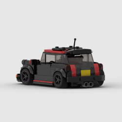 MOC MINI JCW racing Racer Building Blocks Brick Creative Garage Toys for Boys Gifts