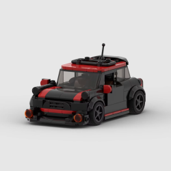 MOC MINI JCW racing Racer Building Blocks Brick Creative Garage Toys for Boys Gifts