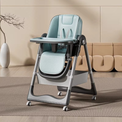 Baby Dining Chair Foldable Home Portable Baby High Chair Multifunctional Children's Growth Chair Lounge Chair Adjustable Height