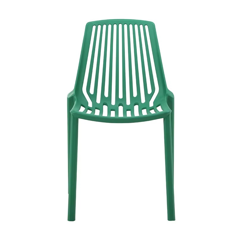Vertical hollow Nordic creative plastic dining chair, simple modern restaurant chair, dining home leisure chai