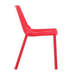 Vertical hollow Nordic creative plastic dining chair, simple modern restaurant chair, dining home leisure chai