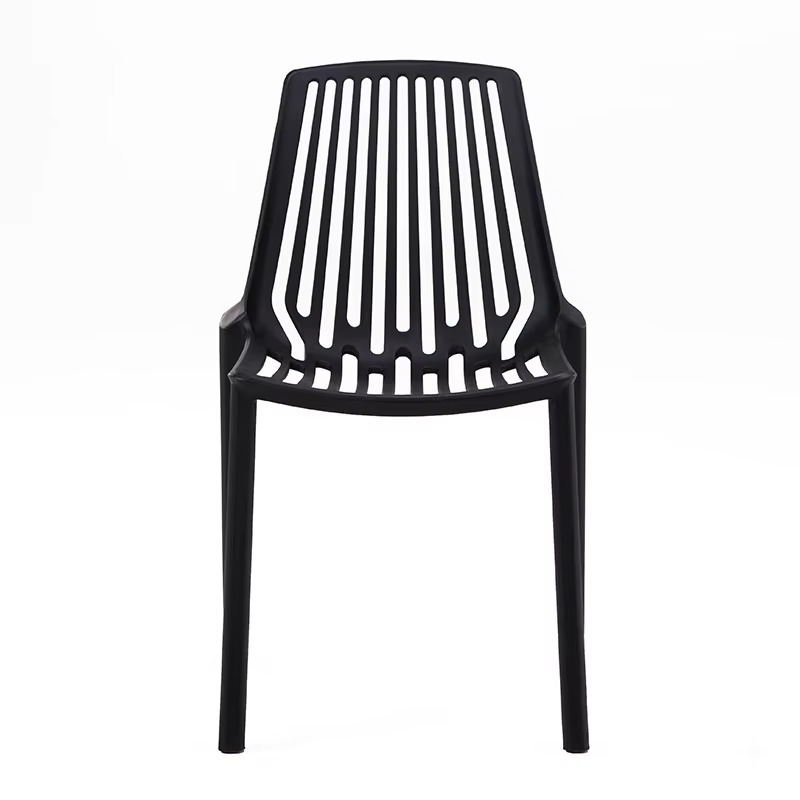 Vertical hollow Nordic creative plastic dining chair, simple modern restaurant chair, dining home leisure chai