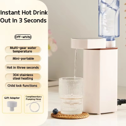 ravel Companion 3-Second Instant Hot Water Dispenser, Compact Mini Milk Frother for Tea and Drinks Convenient for Home or Office