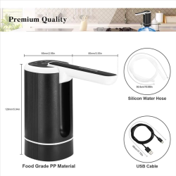 A61I 5 Gallon Water Dispenser Electric Water Jug Dispenser Portable Drinking Water Pump For 2-5 Gal Bottle USB Rechargeable
