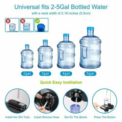 Electric Water Gallon Pump Automatic Water Bottle Dispenser Rechargeable Water Pump Dispenser With Stand Water Dispenser