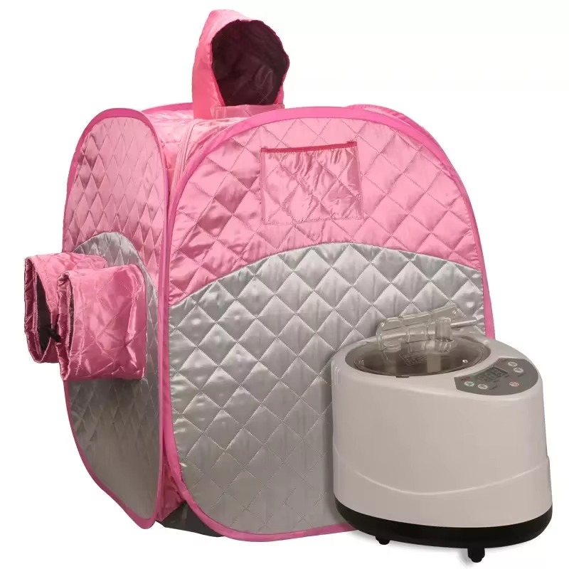 Portable Folding Steam Sauna SPA Room Tent Box with Steamer for One Person Weight Loss Full Body Slimming 70X70X120 Size Box