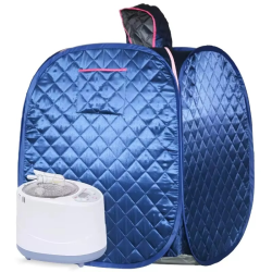 Portable Folding Steam Sauna SPA Room Tent Box with Steamer for One Person Weight Loss Full Body Slimming 70X70X120 Size Box