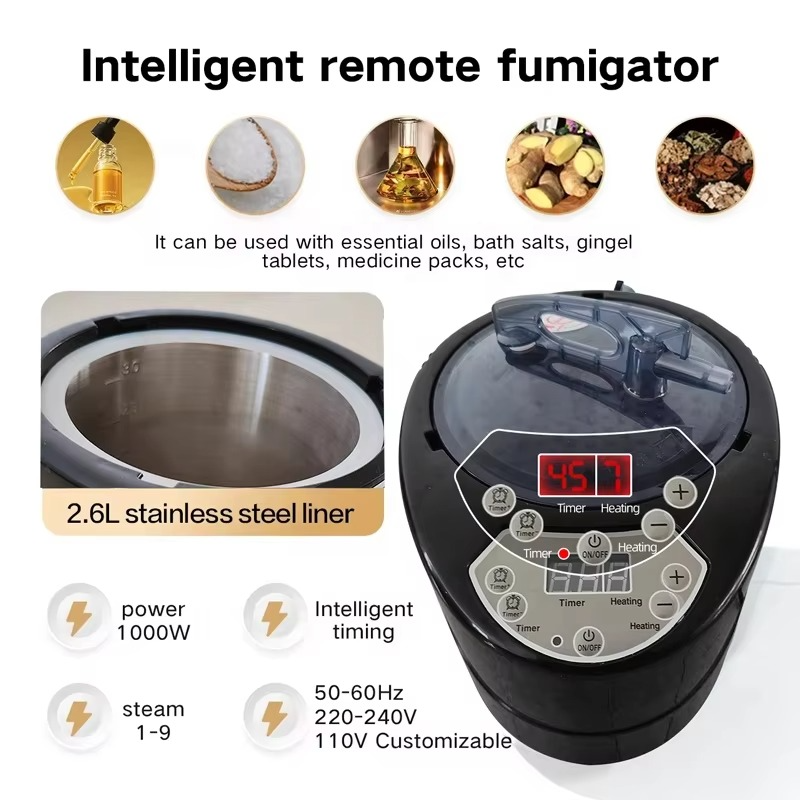 Full Body Home Relaxation Steam Wet Sauna Box 3L Steamer Portable Foldable Far Infrared Sauna Tent Indoor Spa Tubs Sauna Rooms