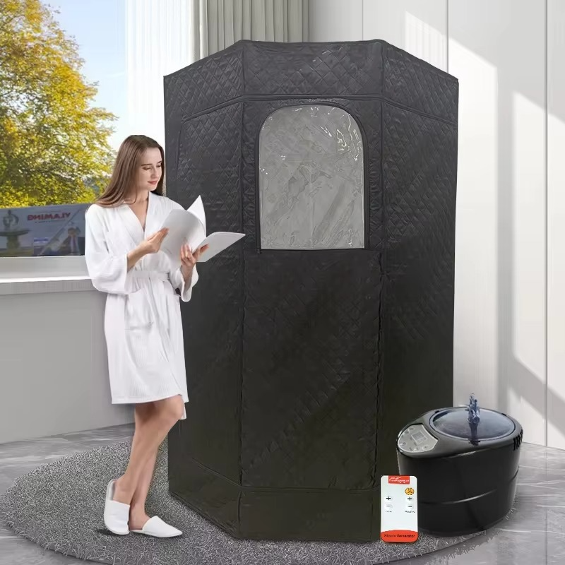 Full Body Home Relaxation Steam Wet Sauna Box 3L Steamer Portable Foldable Far Infrared Sauna Tent Indoor Spa Tubs Sauna Rooms