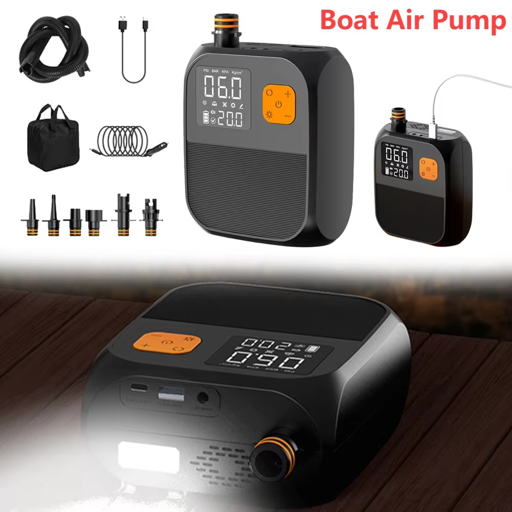 SUP Boat Air Pump Portable 25PSI High Pressure Inflation Paddle Board Pump for Paddleboard Tent Mattress Boat Accessories