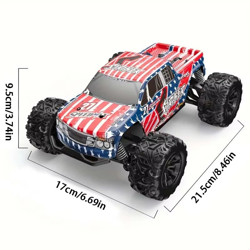 1:20 scale remote control truck, dual battery life, 2.4Ghz high-speed remote control car, four-wheel independent suspension